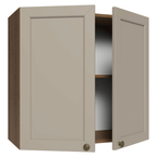 Armário Aéreo 70 cm 2 Portas Rustic/Crema Vik Madesa