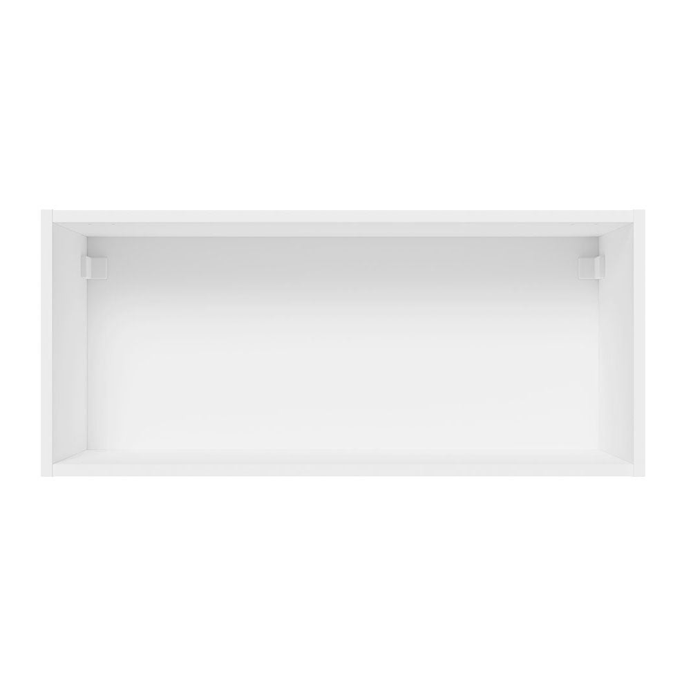 Armário Aéreo 100% MDF 70 cm 1 Porta Basculante Frente Branco Brilho Acordes Madesa