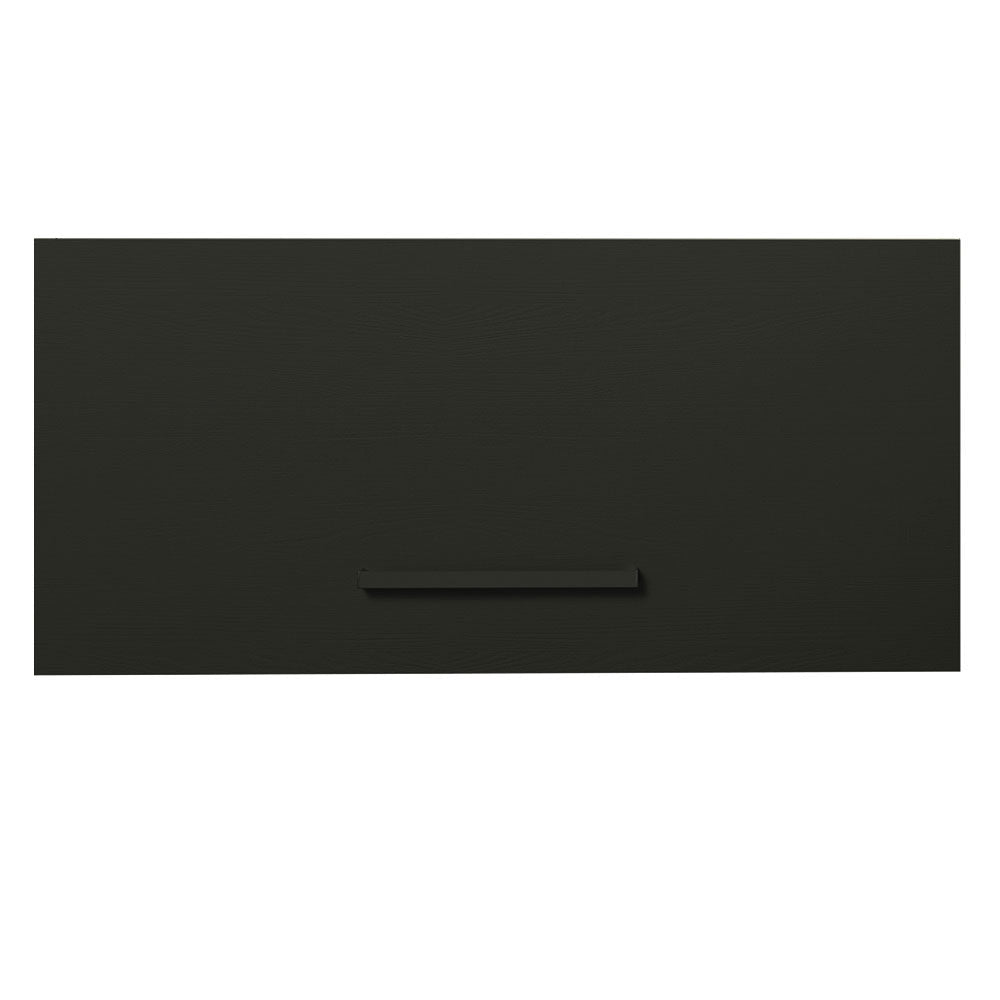 Armário Aéreo de Cozinha Madesa Agata 70 cm 1 Porta Basculante Rustic/Preto