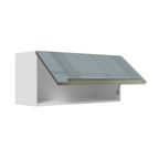 Armário Aéreo 70 cm 1 Porta Branco/Cinza Lux Madesa