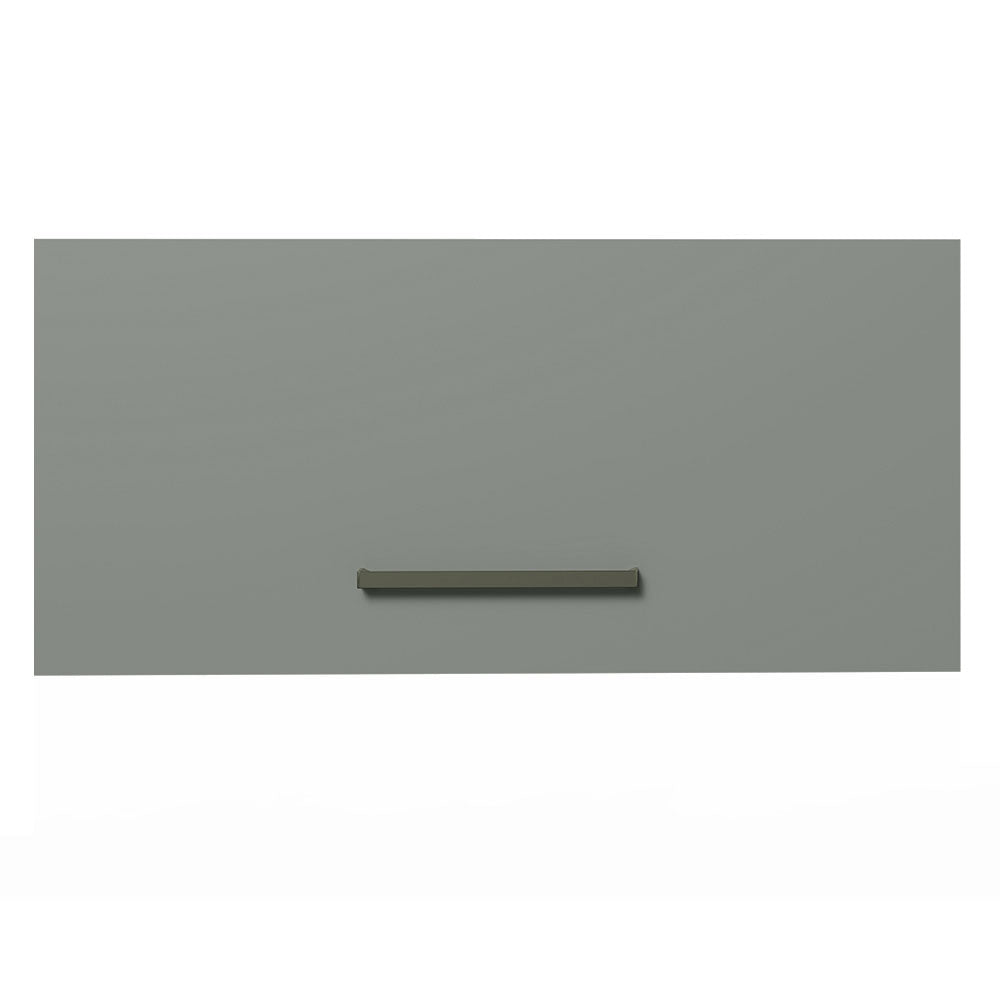 Armário Aéreo de Cozinha Madesa Agata 70 cm 1 Porta Basculante Rustic/Cinza