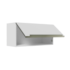 Armário Aéreo 70 cm 1 Porta Branco/Branco Veludo Lux Madesa