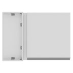 Armário Aéreo de Canto Madesa Glamy 1 Porta Branco