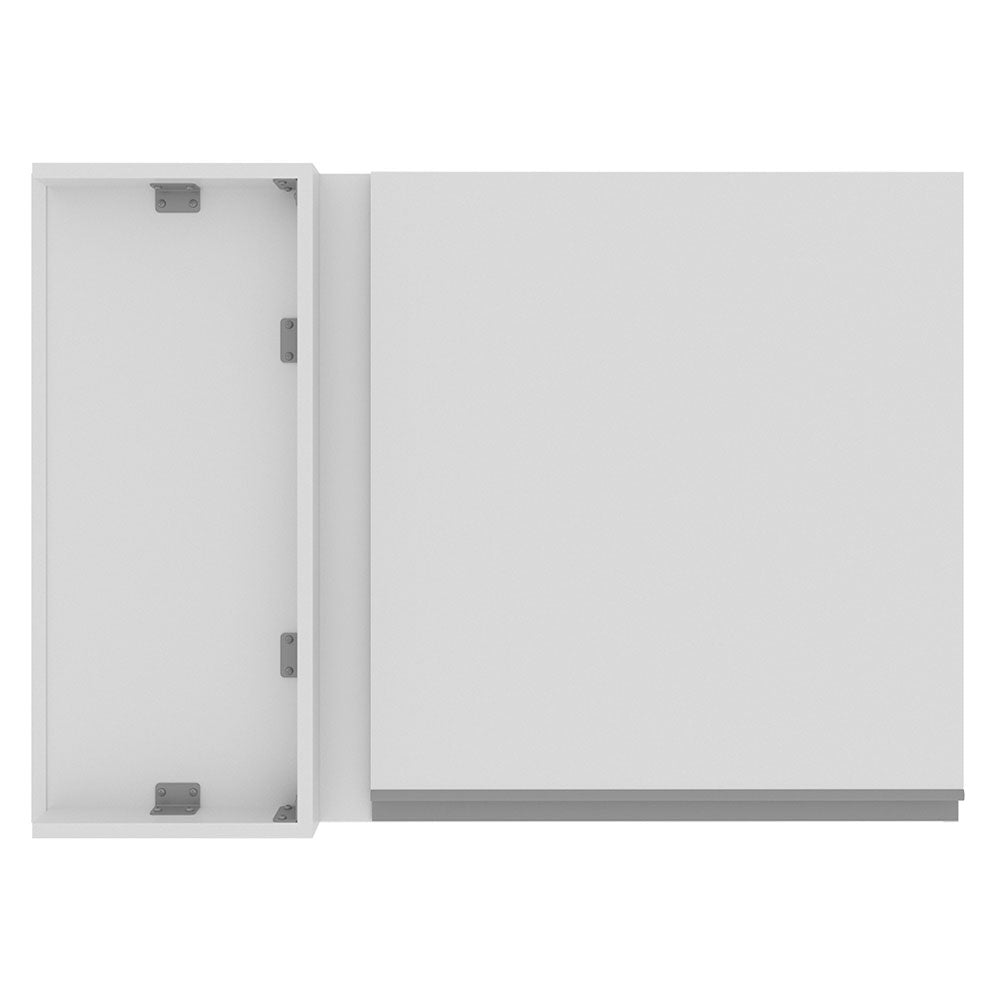 Armário Aéreo de Canto Madesa Glamy 1 Porta Branco