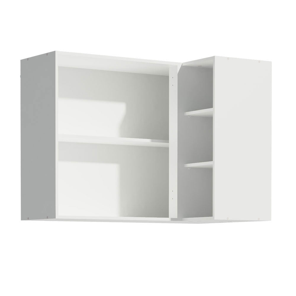 Armário Aéreo de Canto Madesa Reims 1 Porta e Adega Branco