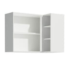 Armário Aéreo de Canto Madesa Reims 1 Porta e Adega Branco