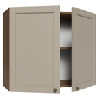 Armário Aéreo 80 cm 2 Portas Rustic/Crema Vik Madesa