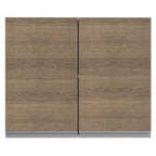Armário Aéreo Madesa Glamy 80 cm 2 Portas Branco/Rustic