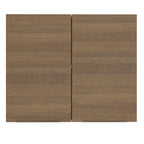 Armário Aéreo Madesa Stella 80 cm 2 Portas Branco/Rustic