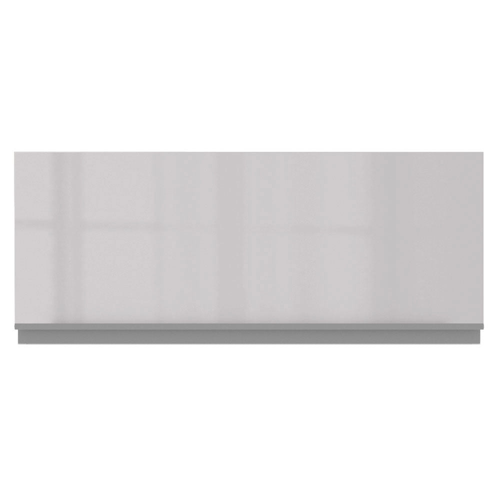 Armário Aéreo Madesa Acordes 100% MDF 80 cm 1 Porta Basculante Branco Brilho