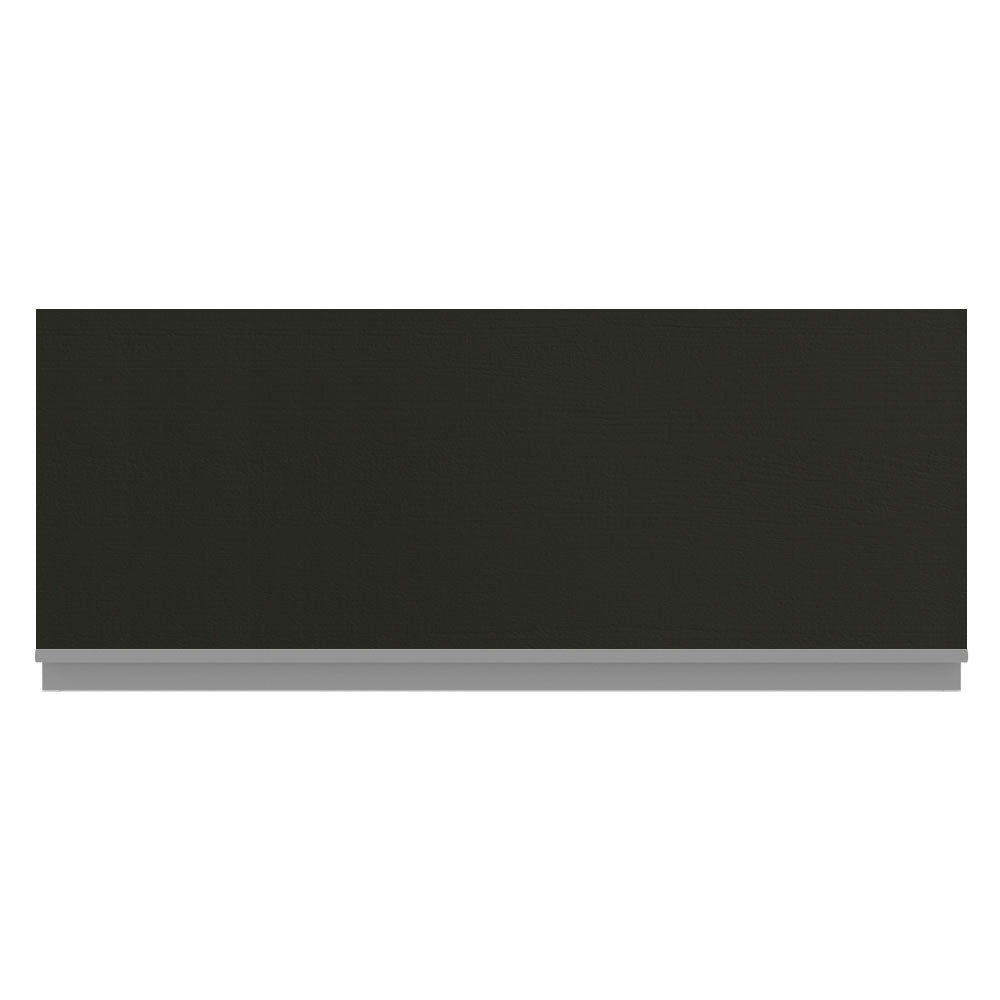 Armário Aéreo Madesa Glamy 80 cm 1 Porta Basculante Branco/Preto