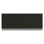 Armário Aéreo Madesa Glamy 80 cm 1 Porta Basculante Branco/Preto