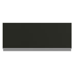 Armário Aéreo Madesa Glamy 80 cm 1 Porta Basculante Rustic/Preto