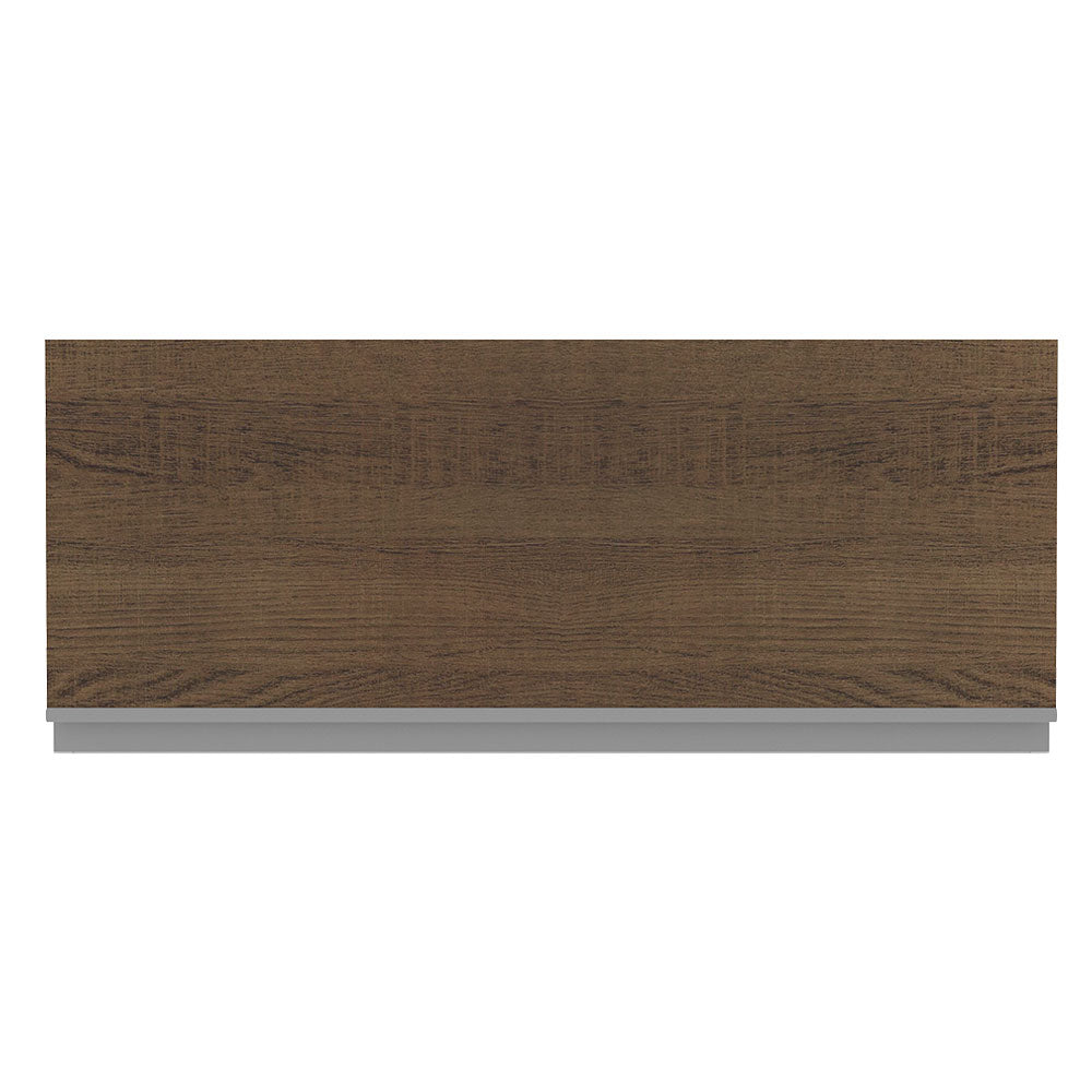 Armário Aéreo Madesa Glamy 80 cm 1 Porta Basculante Branco/Rustic