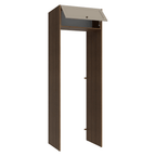 Porta-Geladeira 73 cm 1 Porta Basculante Rustic/Crema Vik Madesa