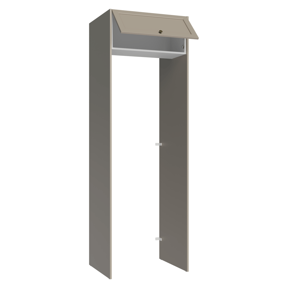 Porta-Geladeira 73 cm 1 Porta Basculante Crema/Branco/Crema Vik Madesa