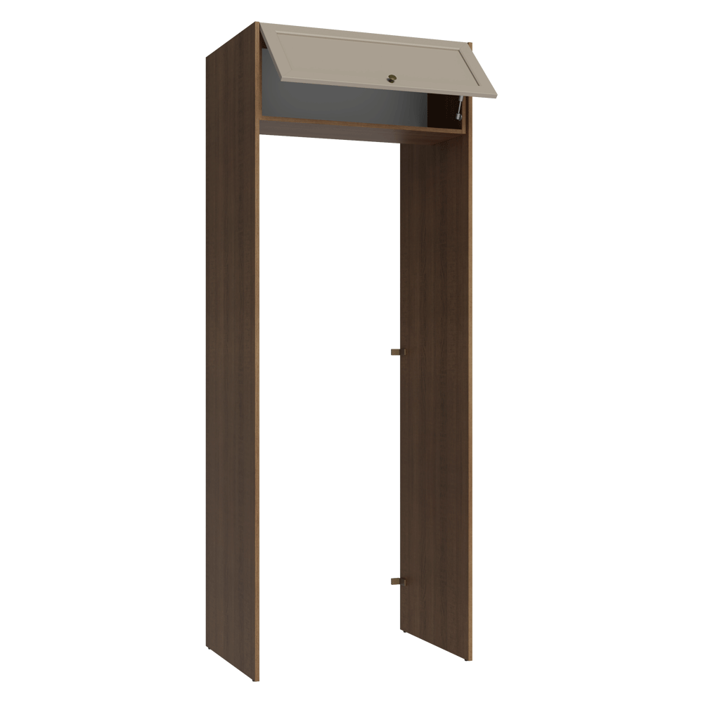 Porta-Geladeira 83 cm 1 Porta Basculante Rustic/Crema Vik Madesa