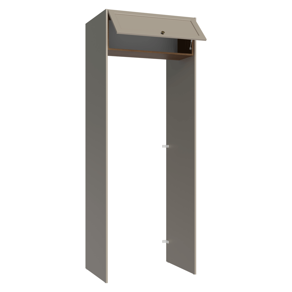 Porta-Geladeira 83 cm 1 Porta Basculante Crema/Rustic/Crema Vik Madesa
