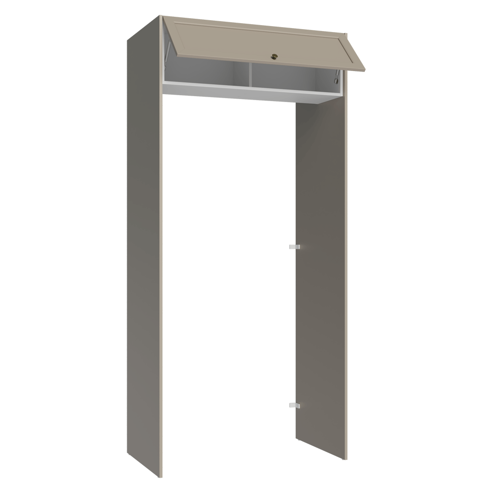 Porta-Geladeira 103 cm 1 Porta Basculante Crema/Branco/Crema Vik Madesa