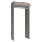 Porta-Geladeira 103 cm 1 Porta Basculante Crema/Branco/Crema Vik Madesa