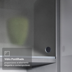 Armário de Cozinha Completa de Canto 325cm Cinza Nice Madesa 03