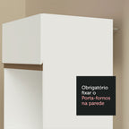 Armário de Cozinha Completa de Canto 402cm Branco Reims Madesa 01