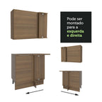 Armário de Cozinha Completa de Canto 499cm Rustic Stella Madesa 01