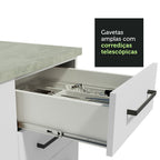 Armário de Cozinha Compacta 150cm Branco Agata Madesa 01