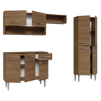 Armário de Cozinha Completa 229cm Rustic Emilly Madesa 017