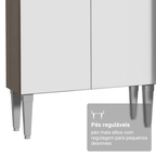 Armário de Cozinha Completa 293cm Rustic/Branco Emilly Madesa 02