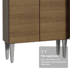 Armário de Cozinha Completa 293cm com Pia Rustic Emilly Madesa 09