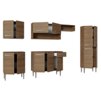 Armário de Cozinha Completa 293cm Rustic Emilly Madesa 011