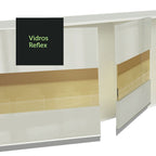 Armário de Cozinha Completa 100% MDF 350cm Smart Branco Brilhante Madesa 01