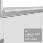 Armário de Cozinha Completa 240cm Branco Diamante Madesa 06