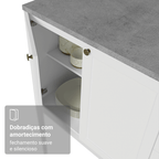 Armário de Cozinha Completa 270 cm Branco Vik Madesa 07