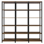 Estante Armário Multiuso para Livros 177cm Rustic/Preto Madesa