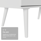 Escrivaninha Em L Mesa Para Computador Gamer 3 Gavetas Branco Lisboa Madesa