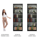 Kit Madesa com 2 Estantes Livreiro 6908 Preto