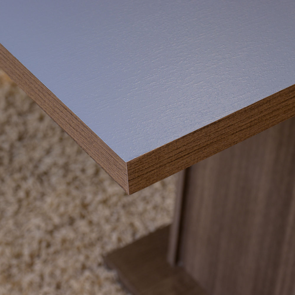 Conjunto Sala de Jantar Mesa Tampo de Madeira 4 Cadeiras Rustic/Cinza/Silver Livia Madesa