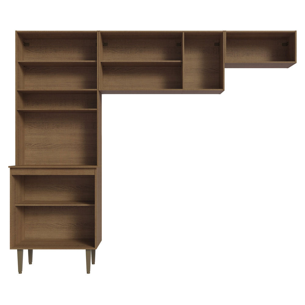 Kit Área de Serviço Lavanderia 235cm Rustic Gourmet Madesa