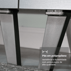 Armário de Cozinha Completa 340cm Cinza Nice Madesa 01