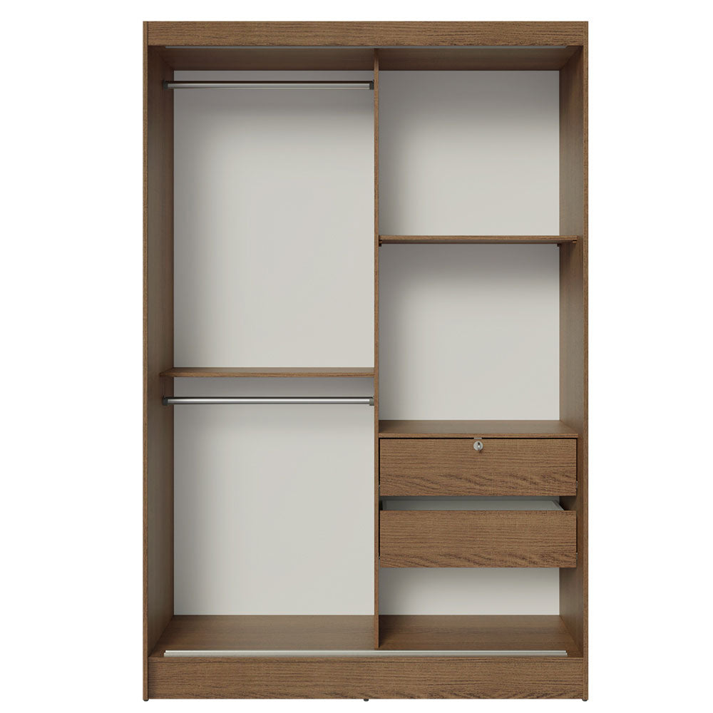 Guarda-Roupa Infantil Madesa Nick 2 Portas de Correr Rustic