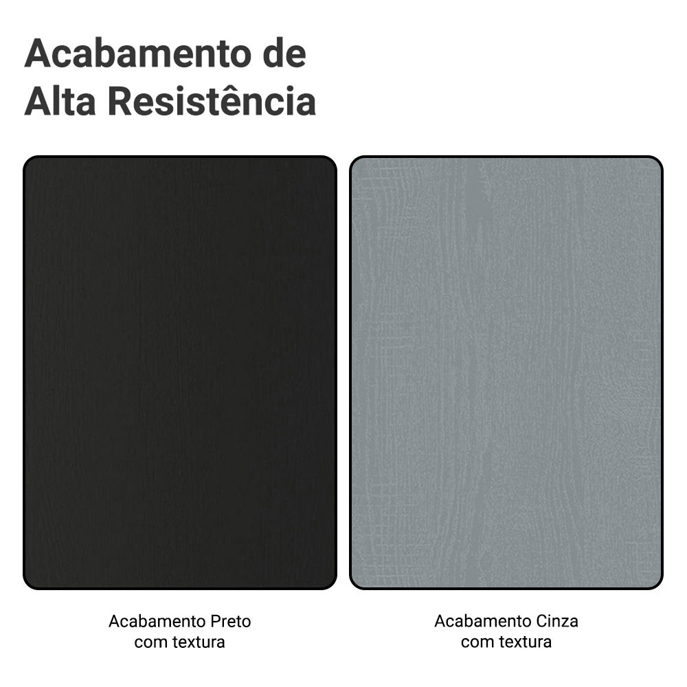 Guarda-Roupa Casal com Pés 3 Portas de Correr com Espelhos Preto/Cinza Reno Madesa