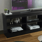 Rack para TV até 80 Polegadas Madesa 6928 com 6 Nichos Preto PO