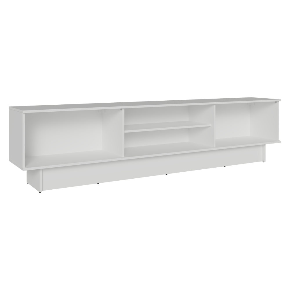 Rack para TV até 80 Polegadas 218 cm 2 Portas Branco/Cinza Vik Madesa
