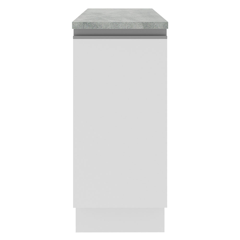 Balcão Madesa Glamy 35 x 60 cm 1 Porta (Com Tampo) Branco