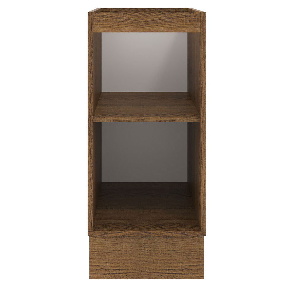 Balcão Madesa Agata 35 x 60 cm 1 Porta (Sem Tampo) Rustic/Branco