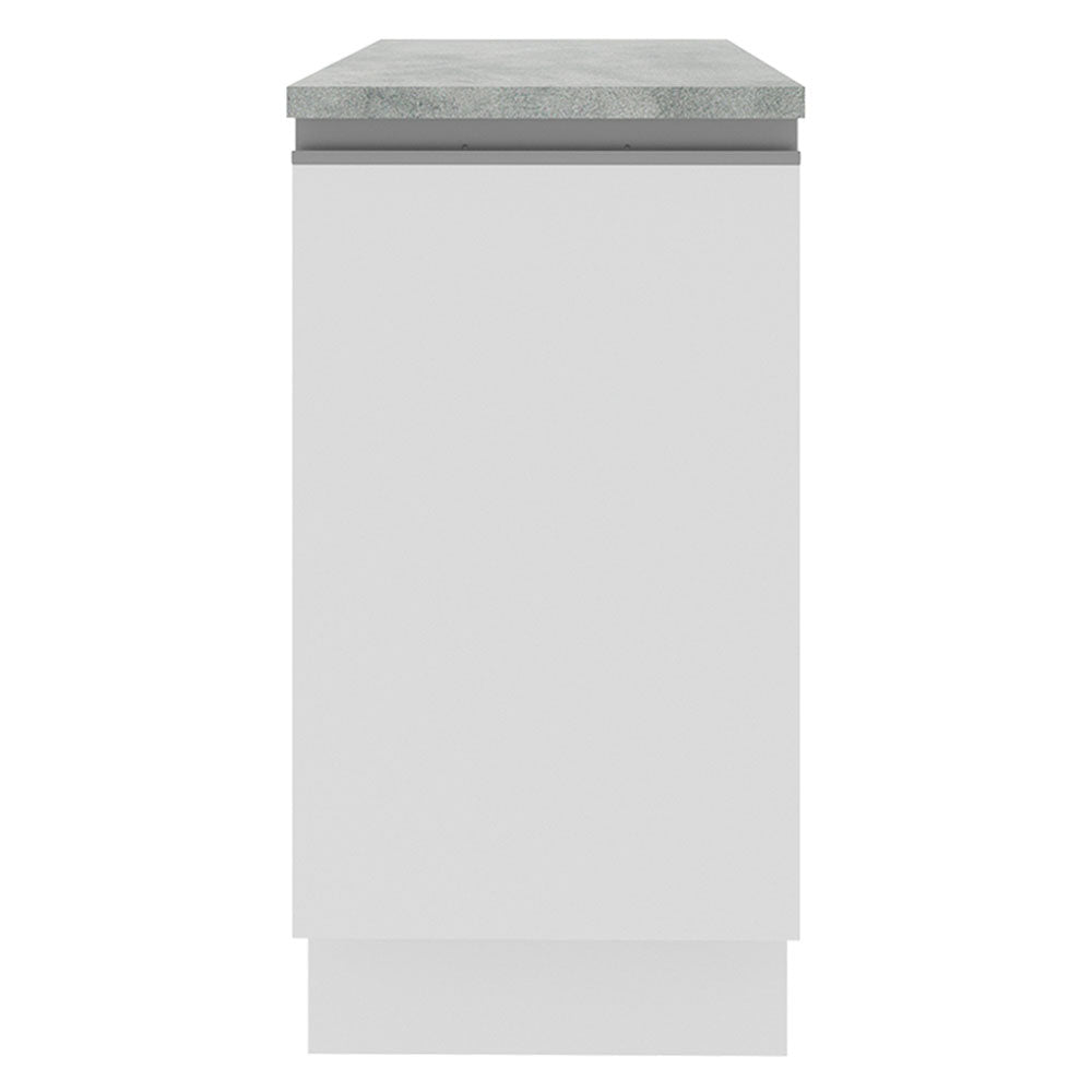 Balcão Madesa Glamy 40 x 60 cm 1 Porta (Com Tampo) Branco