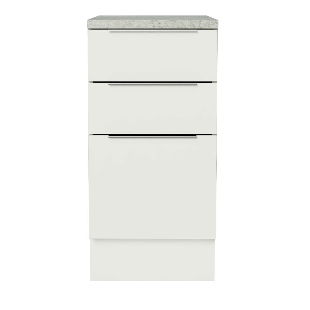 Balcão Madesa Stella 40 x 60 cm 3 Gavetas (Com Tampo) Branco