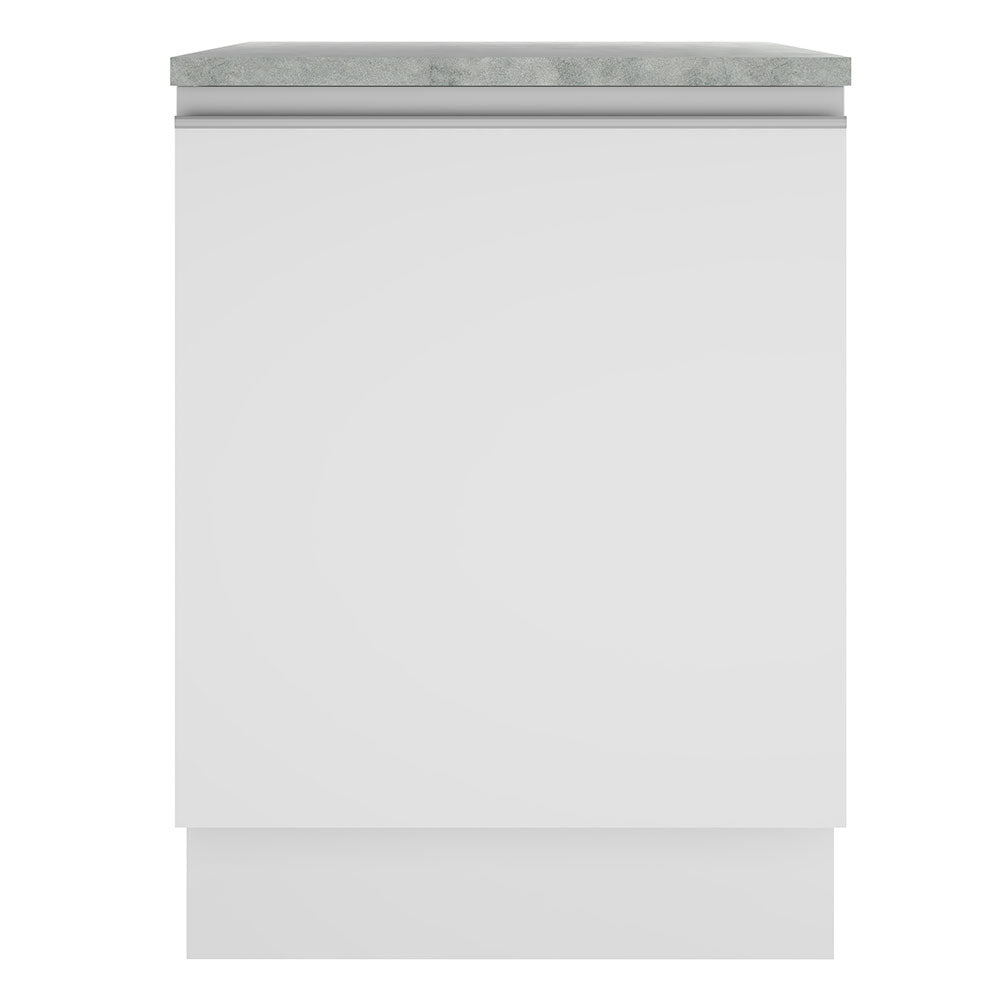 Balcão Madesa Glamy 60 x 60 cm 1 Porta (Com Tampo) Branco